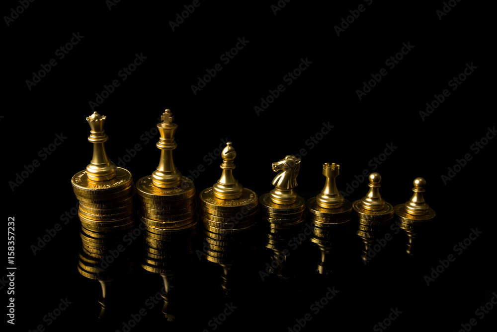 golden chess on the money gold coin golden chess on the money gold coin