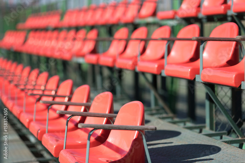 Wallpaper Mural Red stadium seats Torontodigital.ca