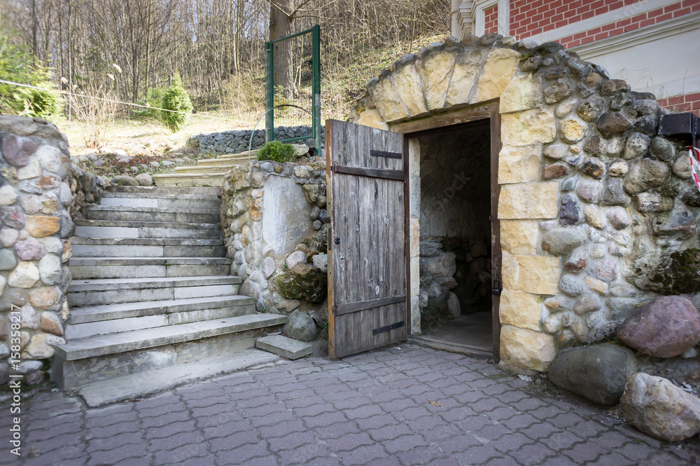 Underground vault in the basement