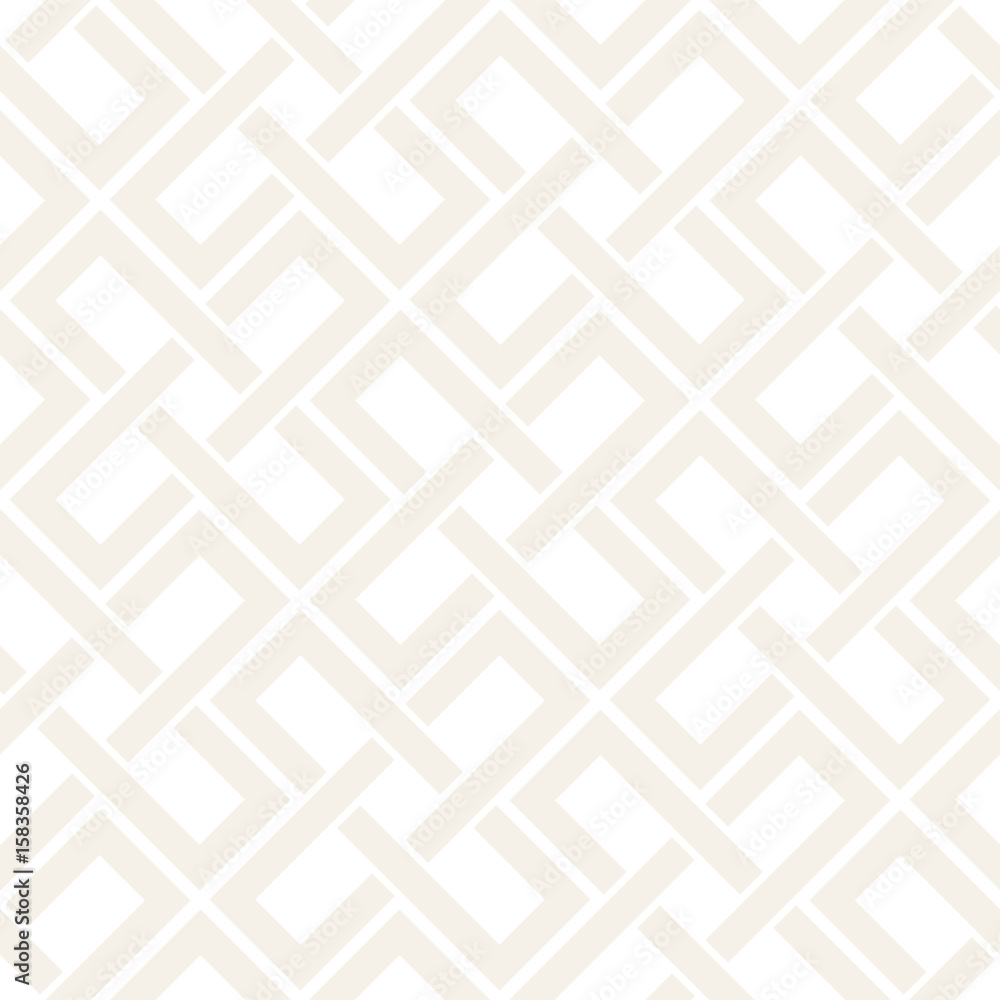Seamless subtle cross lattice pattern. Abstract geometric tiling mosaic. Stylish background design