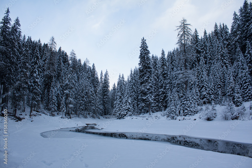 Obraz premium lago de braies