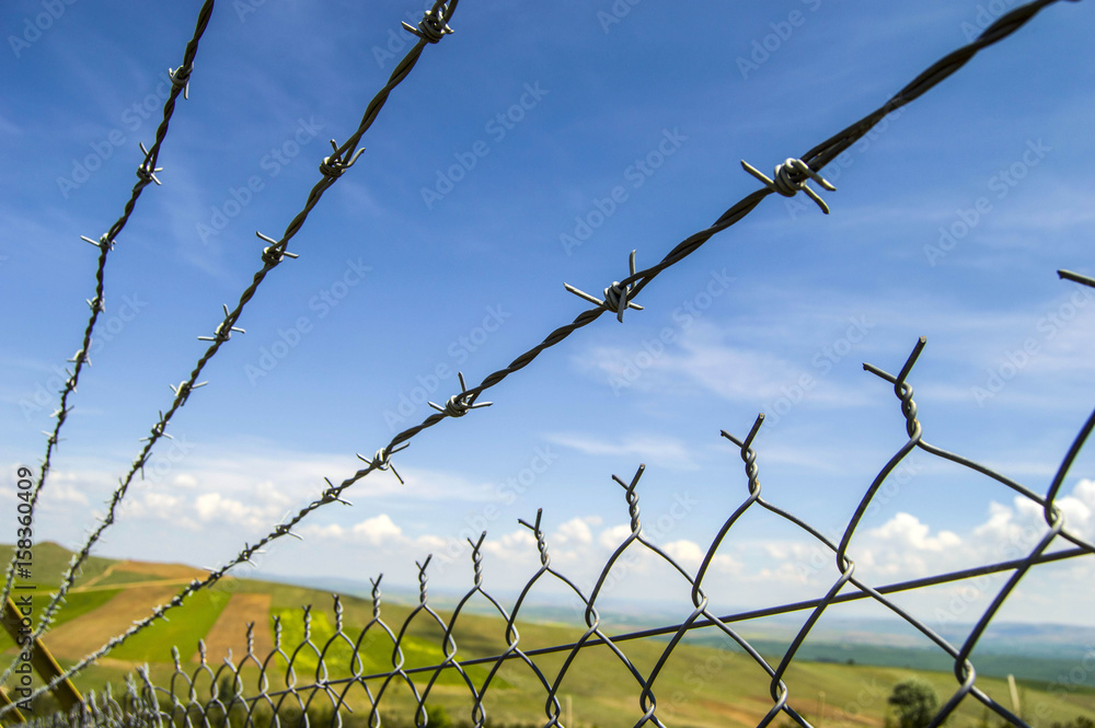 Freedom, being a captive among the wire braids, not being free, living among the barbed wire braids.
Freedom, being a captive among the wire braids, not being free, living among the barbed wire braids.