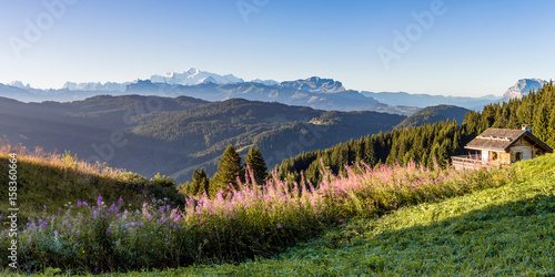 Panorama du Mont Blanc - France