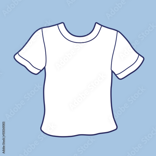 White blank t-shirt template