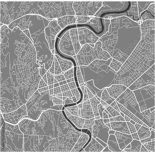 map of the city of Rome, Italy
