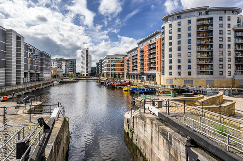 Leeds Dock formerly Clarence Dock in central Leeds west Yorkshire photo
