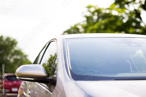 front glass of modern vehicle.