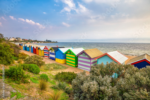 Colorful Beach House at Brighton Beach, Melbourne