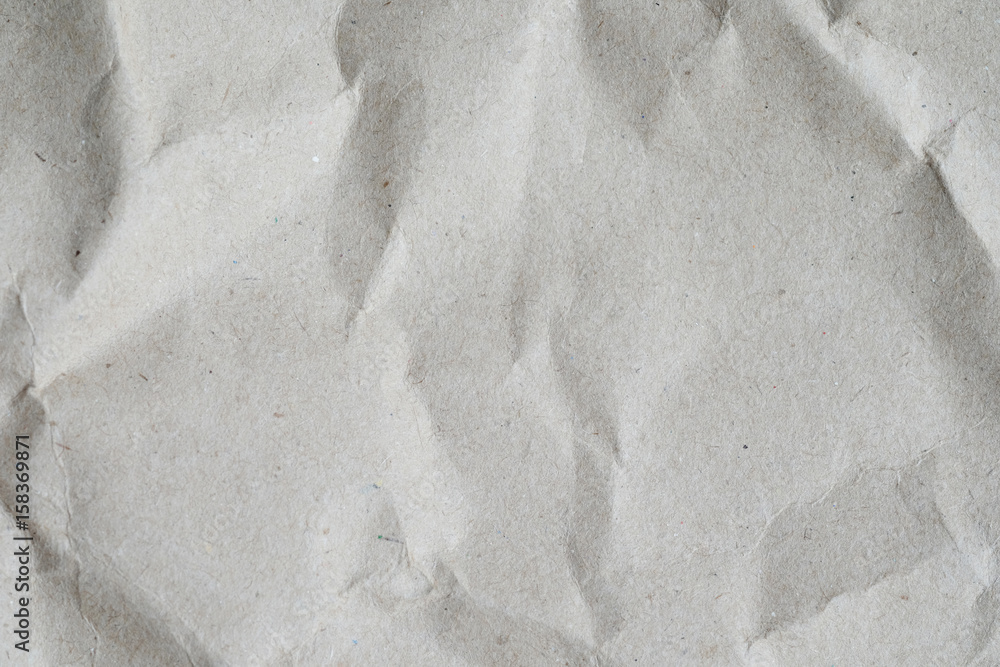 Obraz premium Crumpled blank recycle paper texture, background