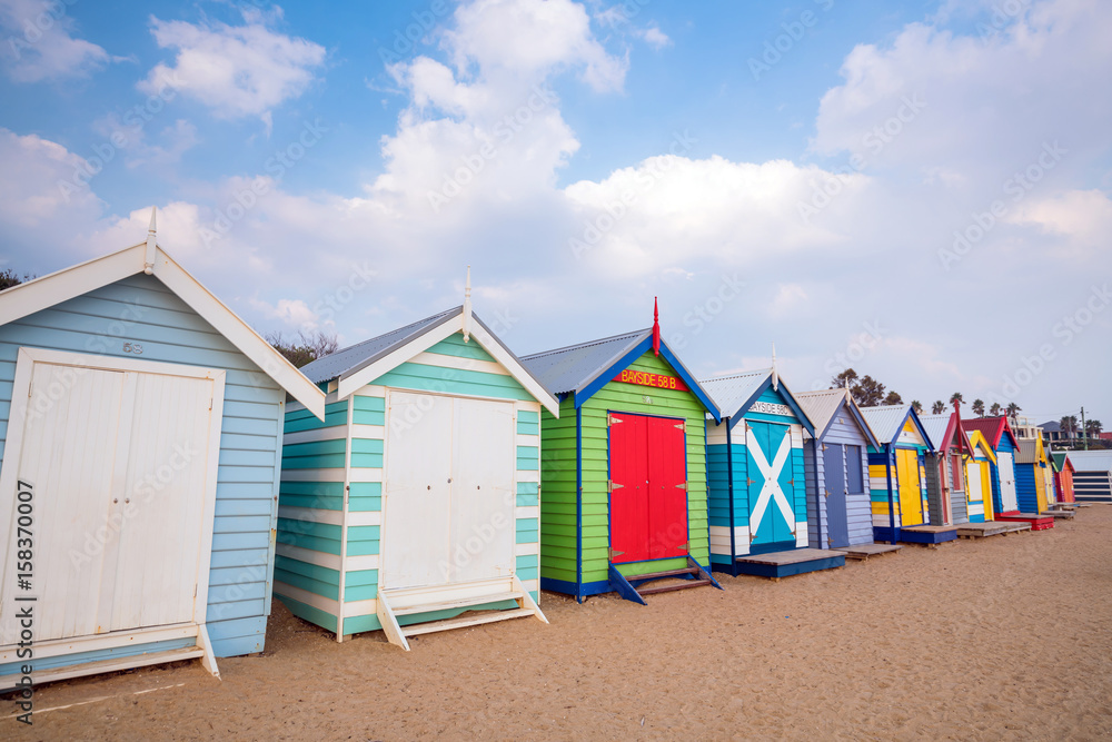 Colorful Beach House at Brighton Beach, Melbourne Colorful Beach House at Brighton Beach, Melbourne