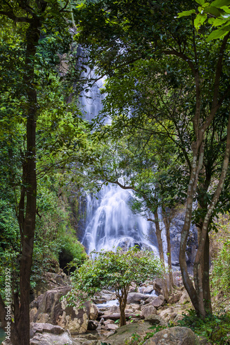 Khao Nan National Park,Sunanta Waterfall Nakhon Si Thammarat Thailadd. photo