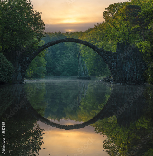 Devil's Bridge in Kromlau in saxony © Mike Mareen