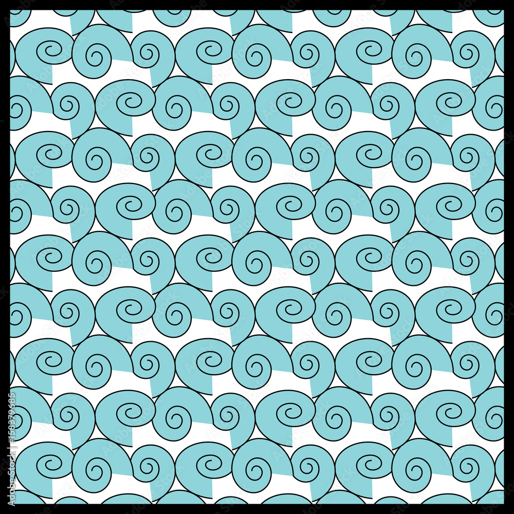 Spiral wave pattern trend background. Vintage stylish design.