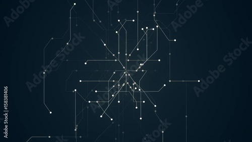 Abstract Network Background. This is abstract technological animation of futuristic grid. Perfect for any type of videos dealing with scientific festivals,  hi-tech projects, sci-fi movies. photo
