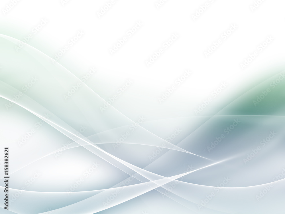 Naklejka premium Abstract soft green wave design element