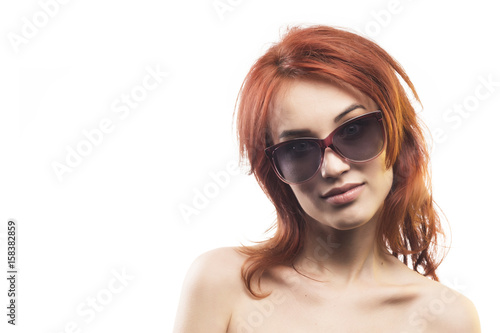 the redhead girl in sunglasses type 13