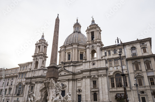 Church of Sant Agnese in Agone in Piazza Navona in Rome, Italy