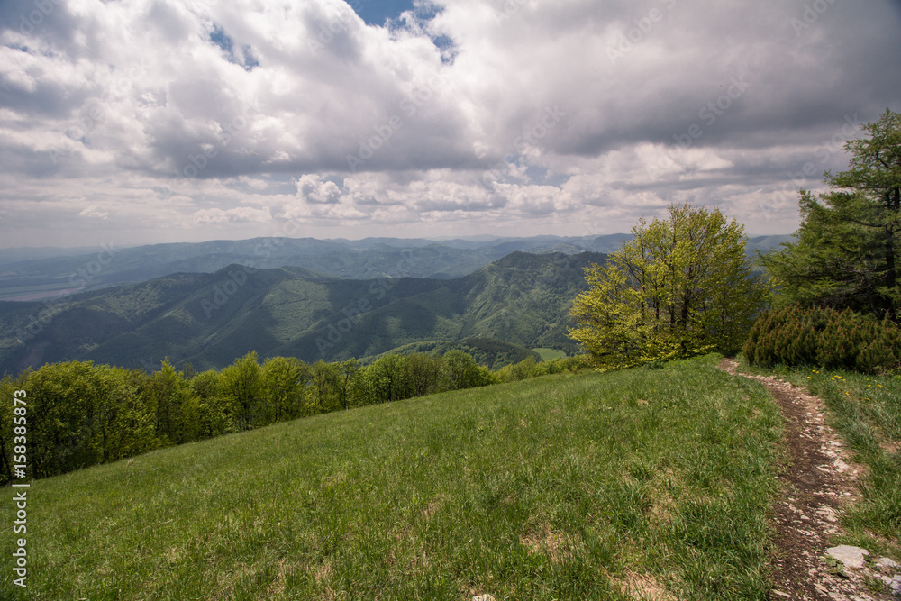 The meadows of Revan, hills and mountain ranges of Mala Fatra, Slovakia