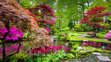 Deken met foto Badkamer Traditionele Japanse tuin Den Haag  © Unique Vision