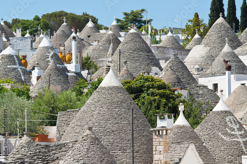 Panoramic view of Alberobello. Puglia. Italy. 