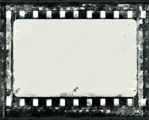 Grunge Vector Frame . Large Distressed Texture . Decorative Vintage Weathered Border. Great Grunge Background Or Retro Design Decor Element.