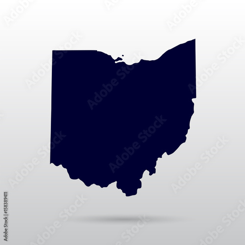 Map of the U.S. state of Ohio