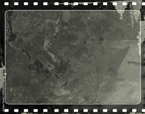 Grunge Vector Frame . Large Distressed Texture . Decorative Vintage Weathered Border. Great Grunge Background Or Retro Design Decor Element.