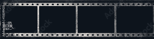 Grunge Vector Frame . Large Distressed Texture . Decorative Vintage Weathered Border. Great Grunge Background Or Retro Design Decor Element.