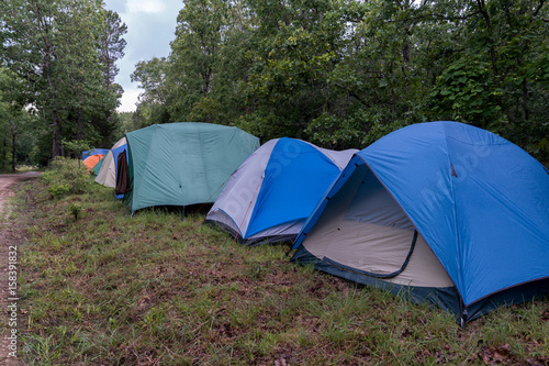 Tents in Forest