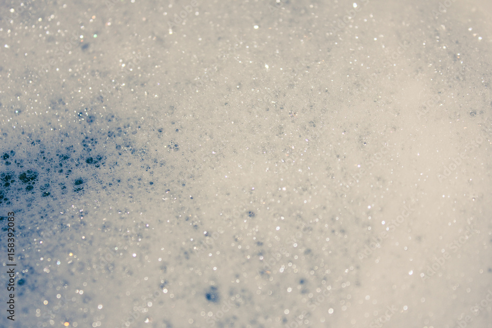 fluffy white head, plenty of bubbles. Foam in the tub closeup.. fluffy white head, plenty of bubbles. Foam in the tub closeup..