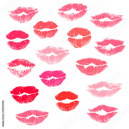 Collection print of lips