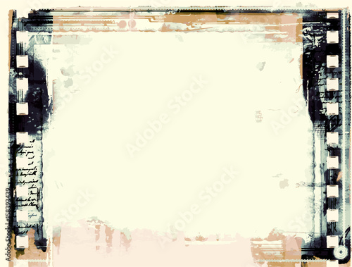 Grunge Frame – Large Distressed Texture . Decorative Vector Vintage Weathered Border. Great Grunge Background Or Retro Design Decor Element.