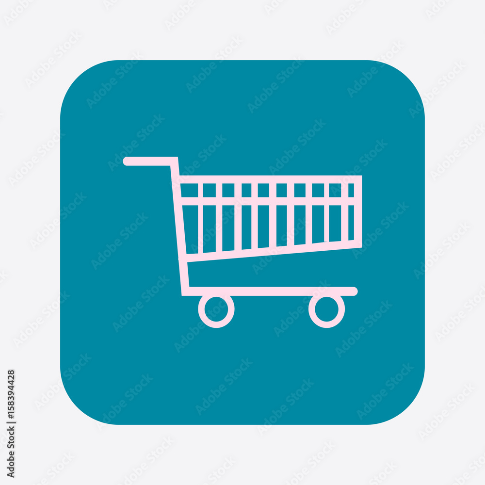 Flat icon of shopping chart. Add a product to the cart. Flat icon of shopping chart. Add a product to the cart.