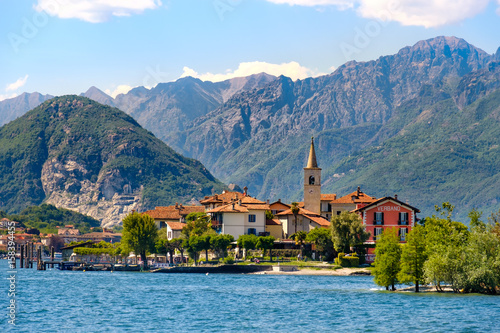 Isola dei Pescatori (Fishermen’s Island) on Lake Maggiore, Stresa village, Piedmont region, Italy photo