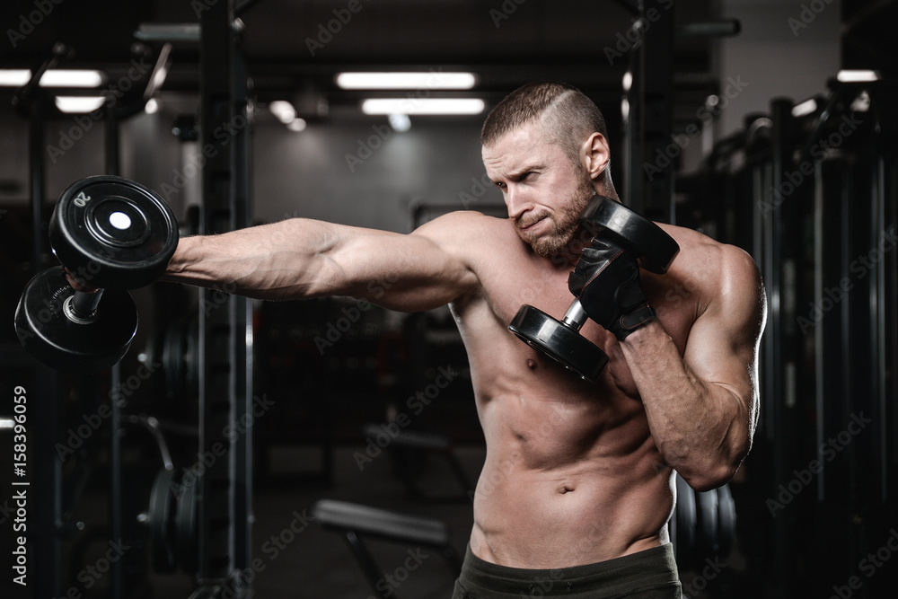 Martial arts fighters in gym Martial arts fighters in gym