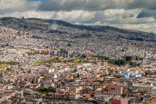 Aerial view of Quito, capital of Ecuador