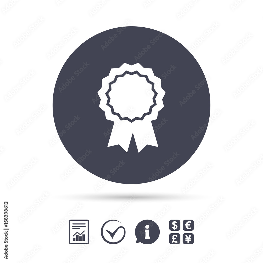 Award medal icon. Best guarantee symbol. Award medal icon. Best guarantee symbol.