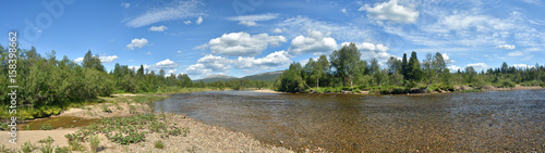 River panorama in the national Park "Yugyd VA".