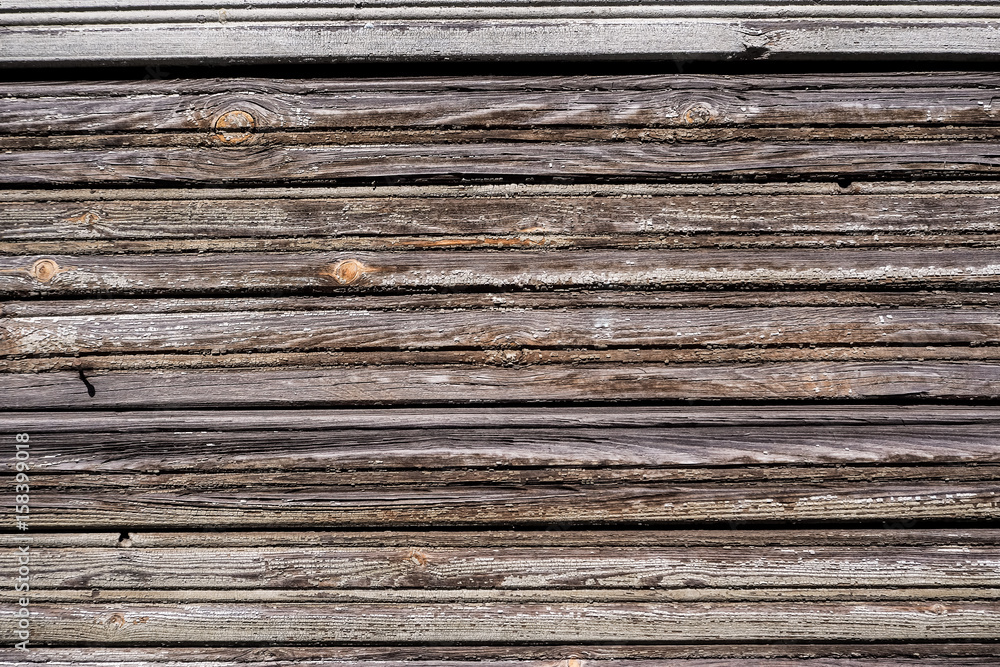 Fototapeta premium Wooden background. Weathered wood texture. Abstract rustic surface. 