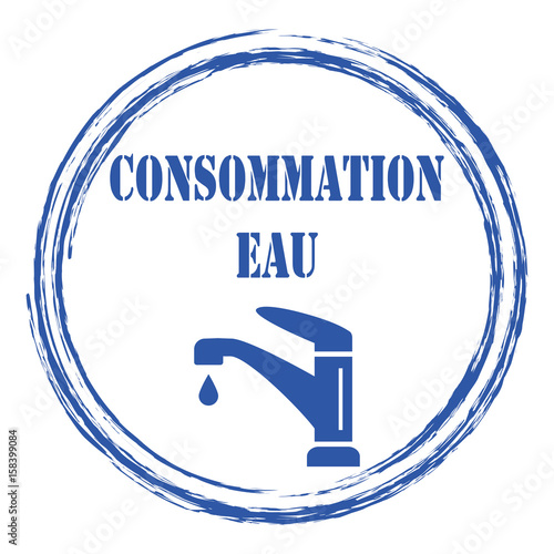 Logo consommation eau.