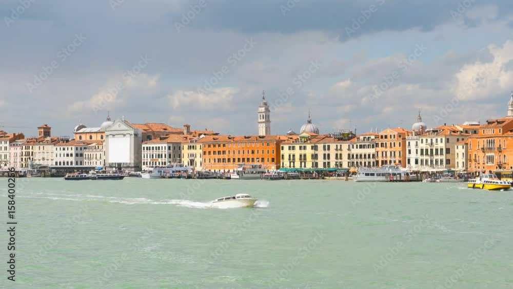 Beautiful panorama of Venice, Italy. San Marco water station. Beautiful panorama of Venice, Italy. San Marco water station.