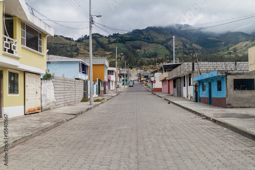 SIGCHOS, ECUADOR - SEPTEMBER 6, 2015: View of Sigchos village. This village lies on popular Quilotoa loop.