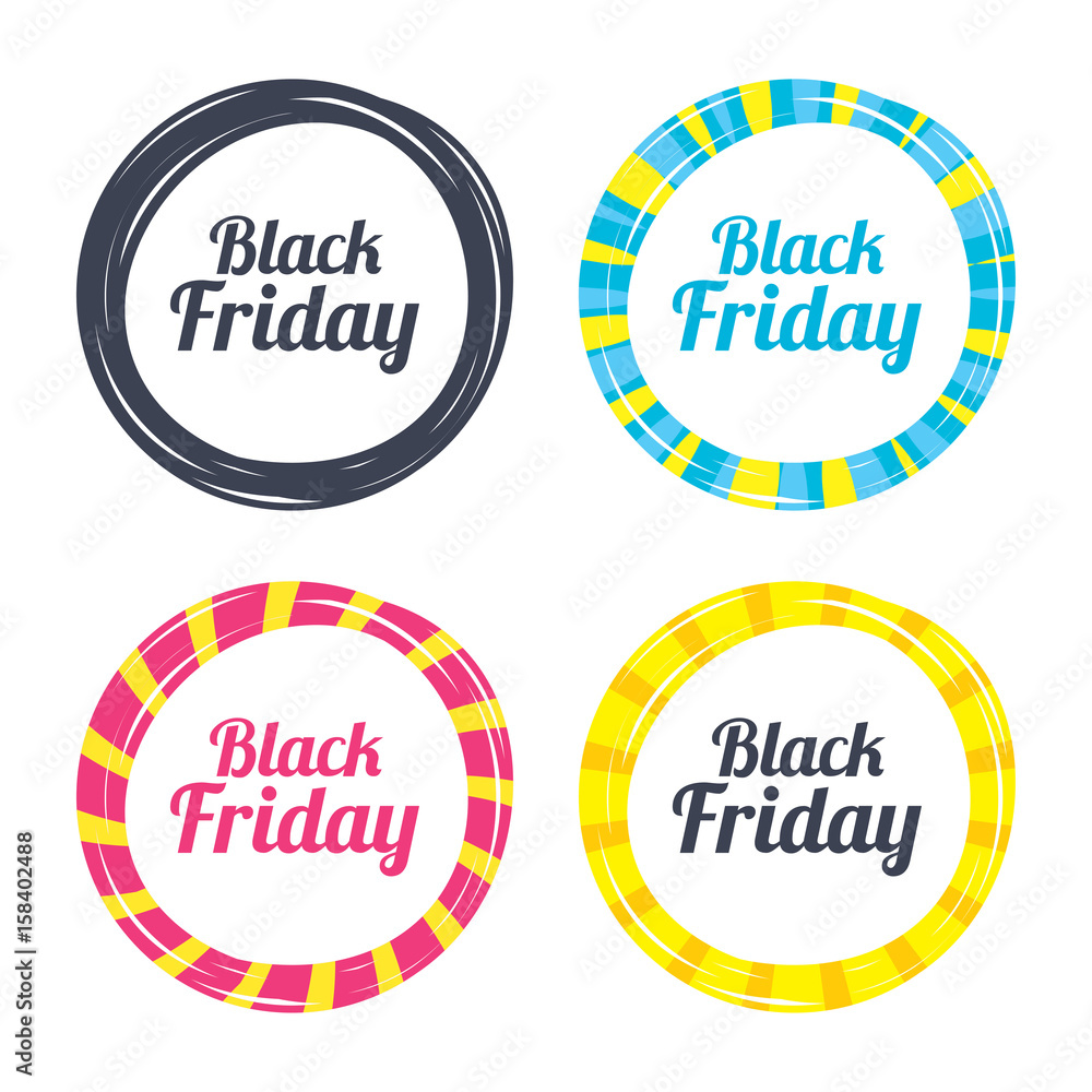 Black Friday sale icon. Special offer symbol. Black Friday sale icon. Special offer symbol.