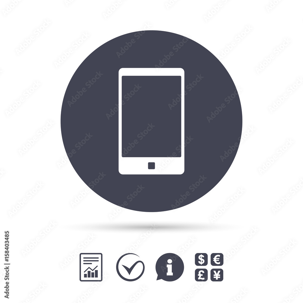 Smartphone sign icon. Support symbol. Smartphone sign icon. Support symbol.