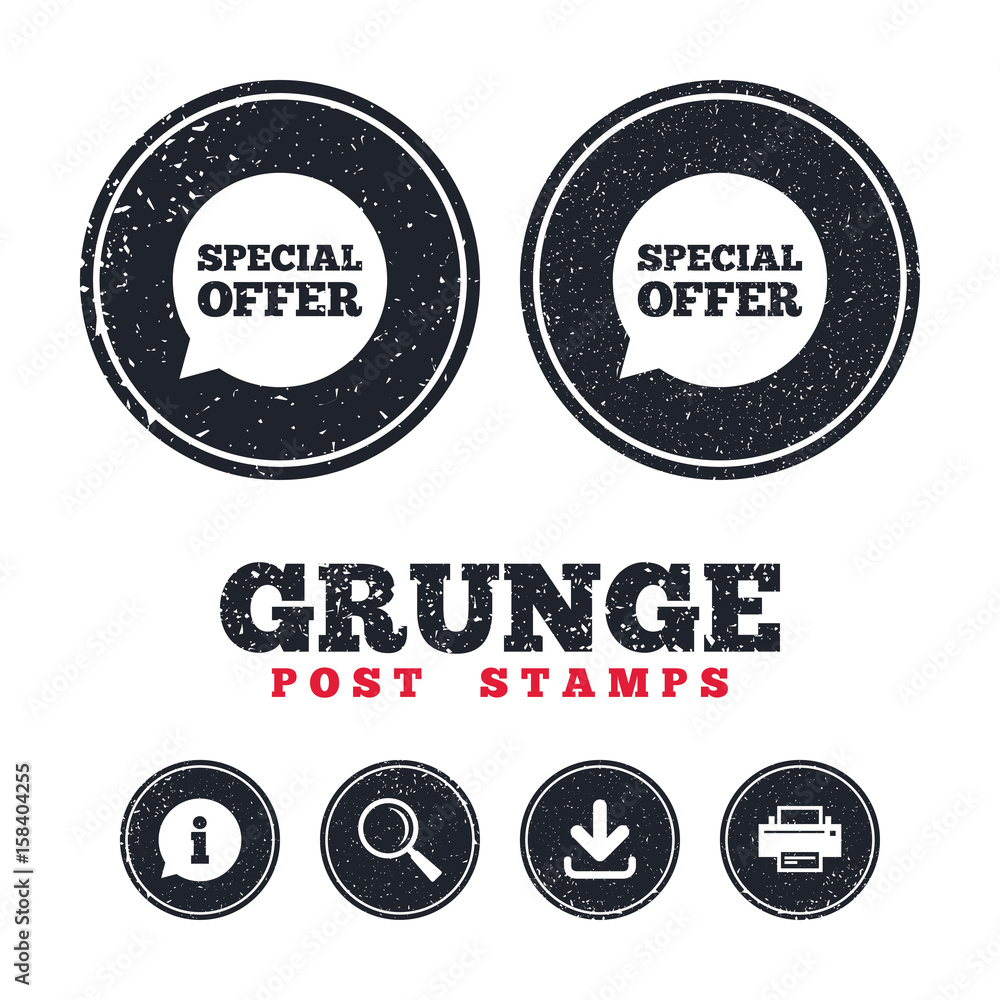 Special offer sign icon. Sale symbol. Special offer sign icon. Sale symbol.