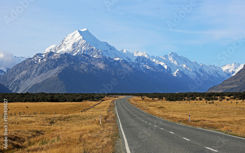 Road to Mt Cook, New Zealand