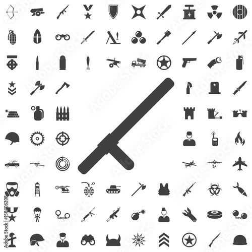 Police baton icon