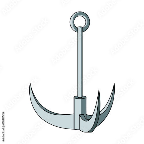Climbing hook.Mountaineering single icon in cartoon style vector symbol stock illustration web.