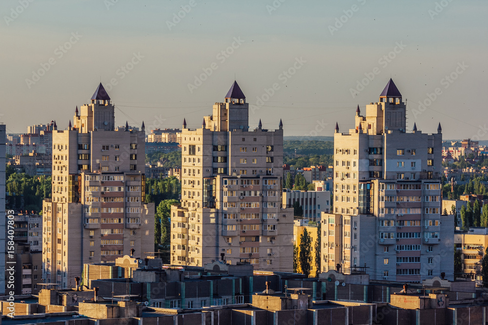 Obraz premium View to Voronezh Modern residential area 