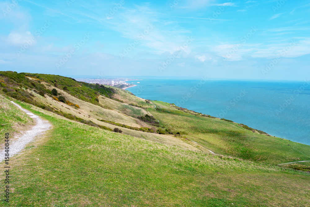 Overview of eastbourne, east sussex, england united kingdom Overview of eastbourne, east sussex, england united kingdom